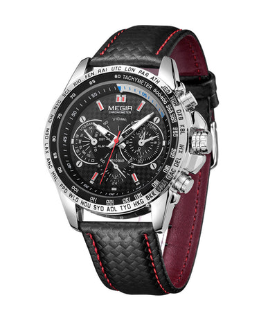Reloj Deportivo para Hombre con Diseño Luminoso de Tres Ojos - Image 2