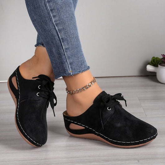 Sandalias Deportivas Mujer Verano con Cuña y Encaje - Chanclas Huecas Transpirables - Image 9