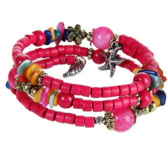 Pulsera de Madera Vintage con Cuentas Budistas y Detalles en Concha - Image 5