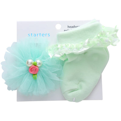 Conjunto de Calcetines y Diadema de Encaje Princesa para Bebé - Image 15