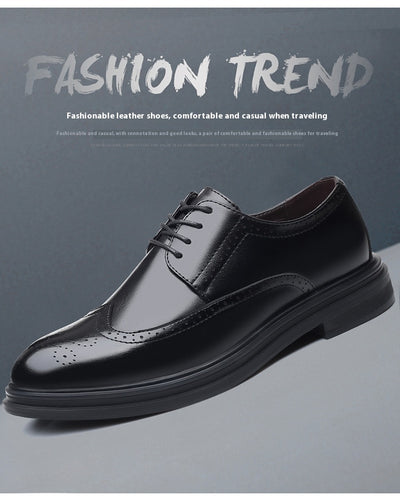 Zapatos de Cuero Oxford Estilo Británico para Hombre - Elegancia Profesional - Image 8