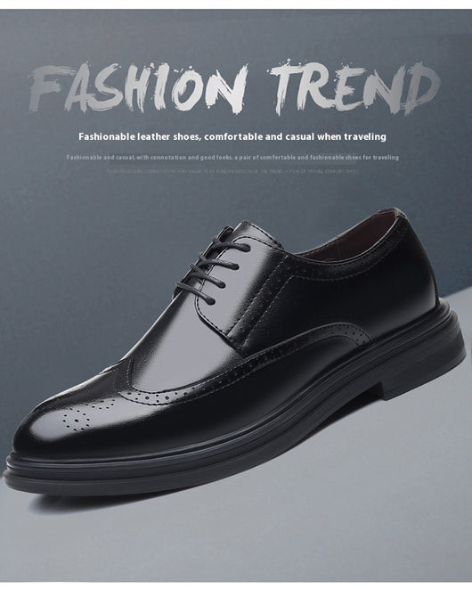 Zapatos de Cuero Oxford Estilo Británico para Hombre - Elegancia Profesional - Image 8