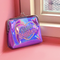 Cartera Holográfica Harajuku Girl Crush con Bordado Láser - Billetera Corta Multiusos
