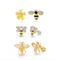 Pendientes de Abeja con Cristales Estilo Coreano - 3 Diseños Elegantes