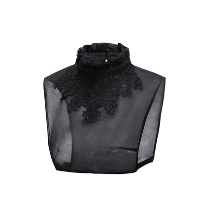 Cuello Postizo Floral para Mujer - Accesorio Decorativo Stand-up - Image 5