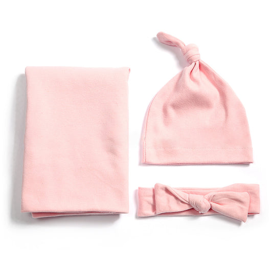 Conjunto de Gorro, Diadema y Manta de Algodón para Bebé - Image 13