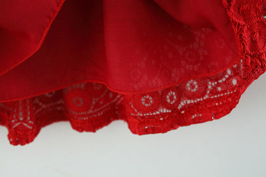 Vestido Infantil Manga Larga con Cuello de Encaje - Image 15