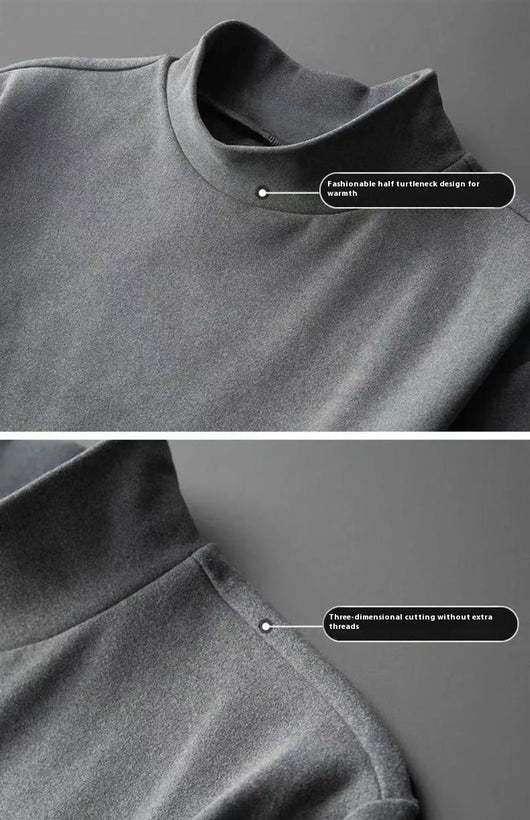 Camiseta Cuello Alto Manga Larga Hombre Otoño - Image 19