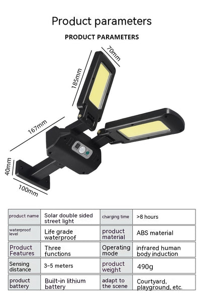 Lámpara Solar LED con Sensor de Movimiento - Iluminación Exterior Impermeable - Image 11