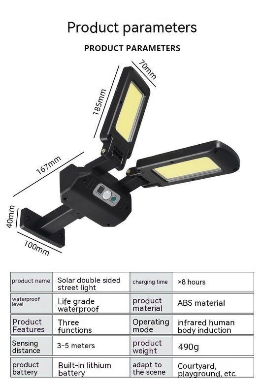 Lámpara Solar LED con Sensor de Movimiento - Iluminación Exterior Impermeable - Image 11