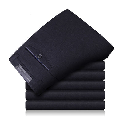 Pantalones casuales sin planchado para hombres de mediana edad - Image 6