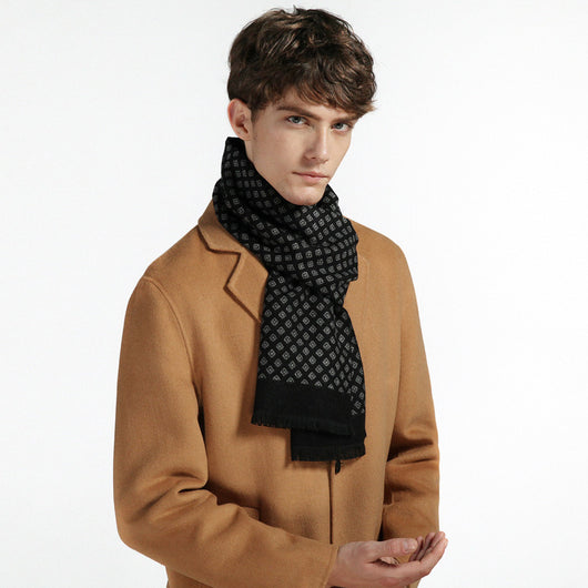 Bufanda de Cachemira Extendida Versátil para Hombre - Image 3