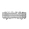 Shiny Hip-hop Braces Grills For Men And Women Silver lower teeth