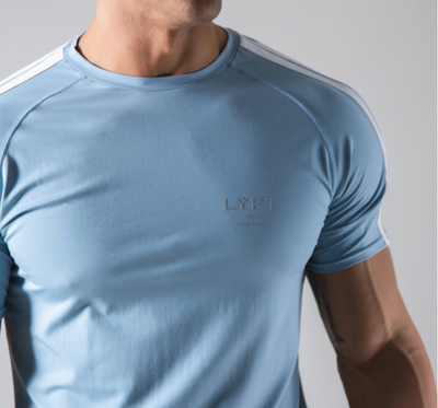 Playera Clásica de Cuello Redondo Manga Corta Color Liso para Hombre - Image 9