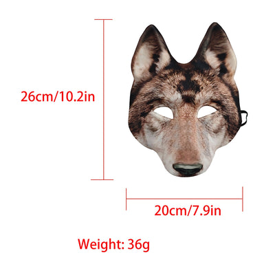 Máscara de Lobo para Disfraz de Carnaval y Fiestas de Halloween - Image 18