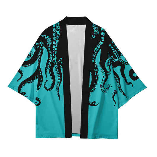 Camisa Suelta Hombre Estampado 3D Pulpo - Image 27