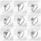 Anillo de Diamante Mozan para Parejas - 1 Quilate