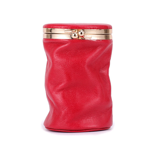 Bolsa de Cosméticos Retro Cuero Genuino Portátil - Image 9