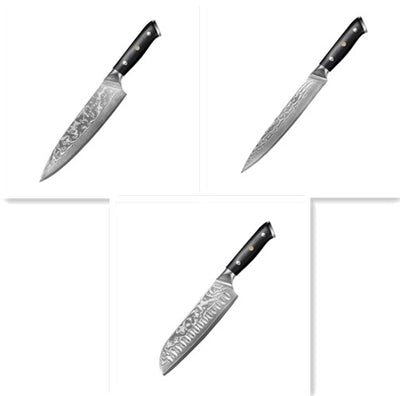 Cuchillo Chef Rebanador de Acero Damasco - Image 8