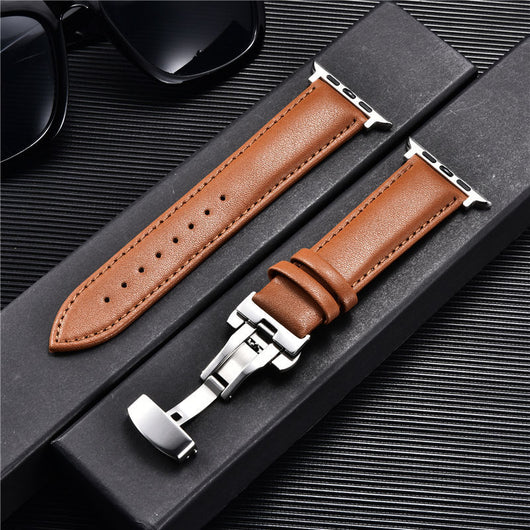 Correa de Cuero Premium para Apple Watch 6 y SE con Cierre Mariposa - Image 18