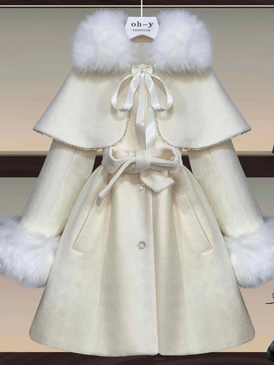Abrigo Capa Oversize de Lana para Mujer - Diseño Océano - Image 6