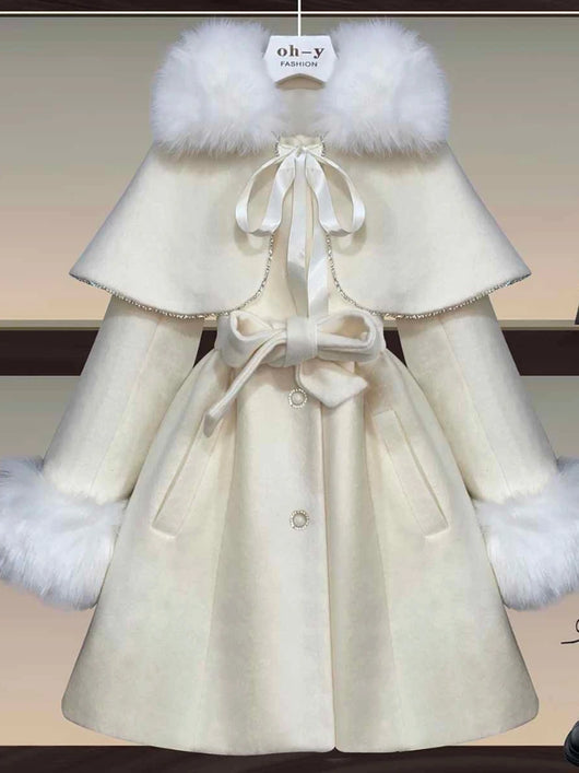 Abrigo Capa Oversize de Lana para Mujer - Diseño Océano - Image 6