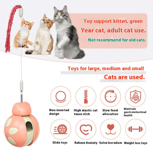 Juguete Interactivo para Gatos con Dispensador de Alimento y Alivio del Estrés