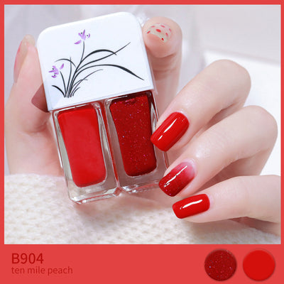 Esmalte de Uñas Bicolor Otoño-Invierno: Set Gemelo a Base de Agua con Efecto Explosión - Image 5