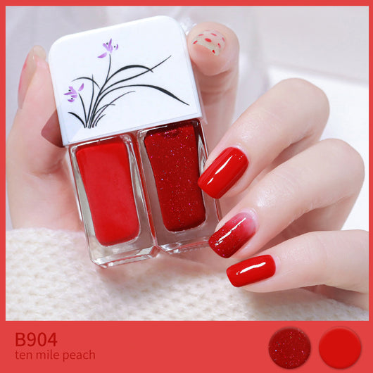 Esmalte de Uñas Bicolor Otoño-Invierno: Set Gemelo a Base de Agua con Efecto Explosión - Image 5
