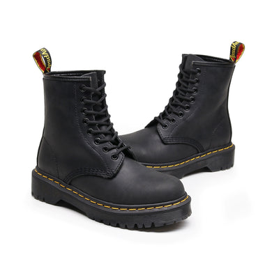 Botas Motociclista de Cuero Genuino Estilo Británico para Mujer - Image 10