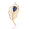 Broche de Plumas con Cristales Brillantes