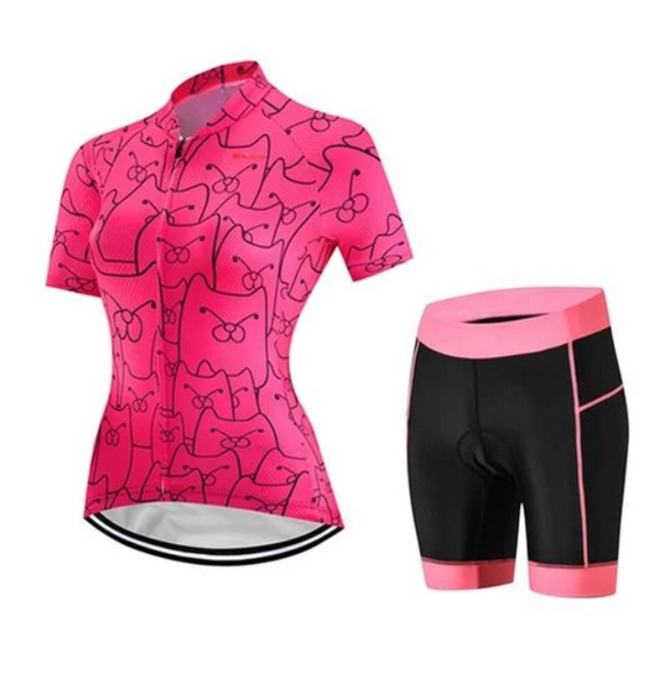 Kit de Ciclismo CatPink - Conjunto Completo para Pedalistas
