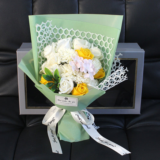 Ramo de 19 Rosas de Jabón - Caja Regalo Día de Enamorados - Image 2