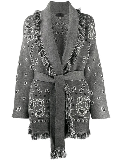 Cardigan Largo con Bordado de Patrones y Borlas - Image 13