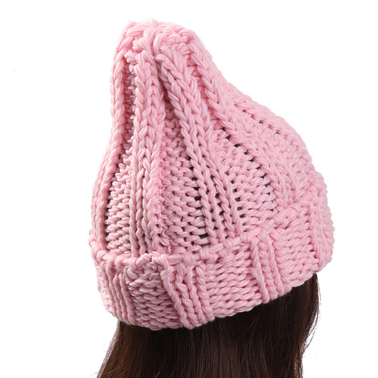 Gorro de Lana Gruesa para Mujer - Diseño Minimalista Otoño Invierno - Image 15