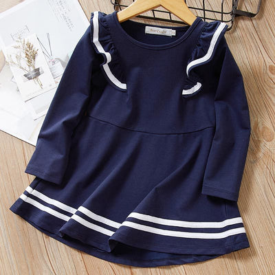 Vestido Infantil Estampado de Manga Larga - Image 12