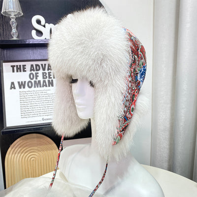 Gorro Ushanka con Orejas de Pelaje de Zorro Estilo Coreano - Image 11