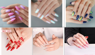 Caja de 24 Parches de Uñas Postizas Autoadhesivas - Image 19