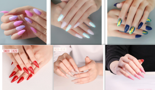 Caja de 24 Parches de Uñas Postizas Autoadhesivas - Image 19