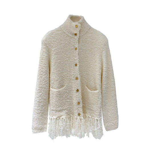 Cardigan de Lana con Borlas - Suéter Abrigo para Mujer Otoño Invierno - Image 4