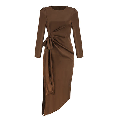 Vestido Slim Elegante con Detalle Asimétrico en Cadera - Image 13