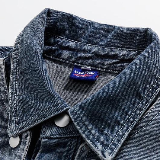 Chaqueta Denim Retro Lavada con Estilo Japonés - Image 28