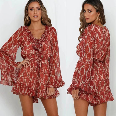 Jumpsuit Escotado con Volantes
