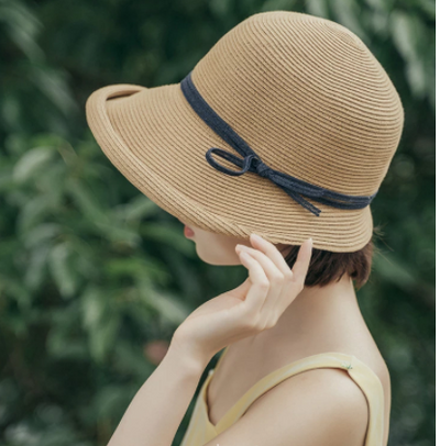 Sombrero Bucket Plegable Estilo Hepburn de Paja - Image 10