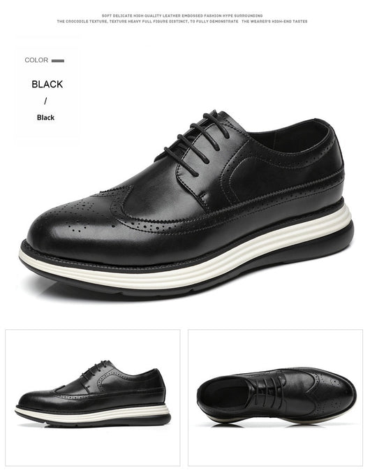 Zapatos de Cuero Ejecutivos para Hombre con Suela Gruesa Ultra Confortable - Image 8