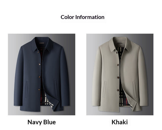 Abrigo Ejecutivo Tipo Trench para Hombre Tallas Grandes - Image 22