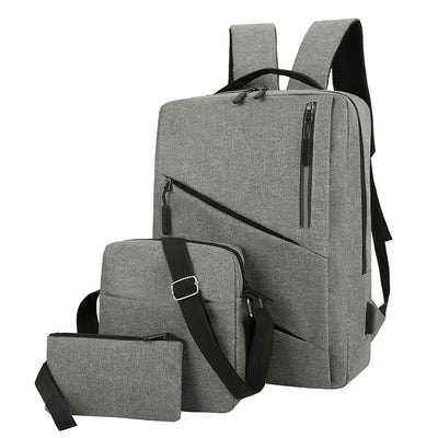 Mochila de Gran Capacidad Impermeable para Computadora - Diseño Minimalista de 3 Piezas - Image 8