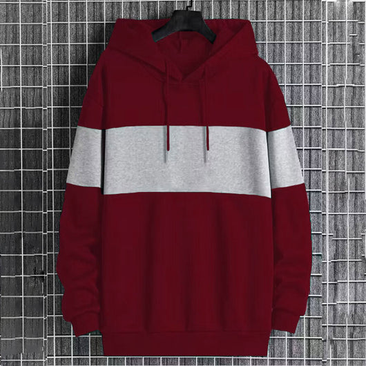 Sudadera con Capucha Patchwork Color Block para Hombre - Estilo Single Face - Image 9