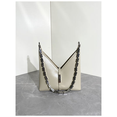 Bolso Bandolera Geométrico con Cadena - Image 8