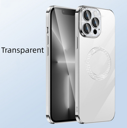 Funda Telefónica con Diamantes Electrochapados y Protector de Lente - Image 17